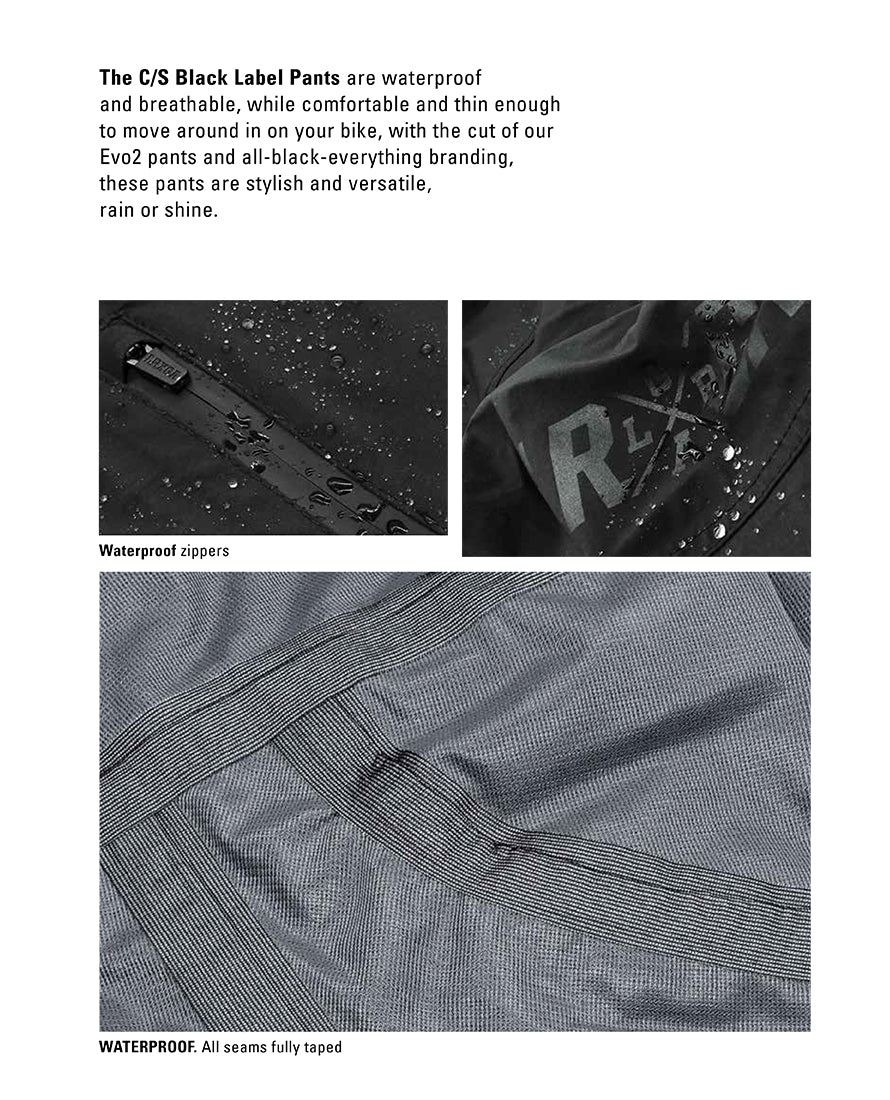 C/S BlackLabel vodoodbojne dolge kolesarske hlače
