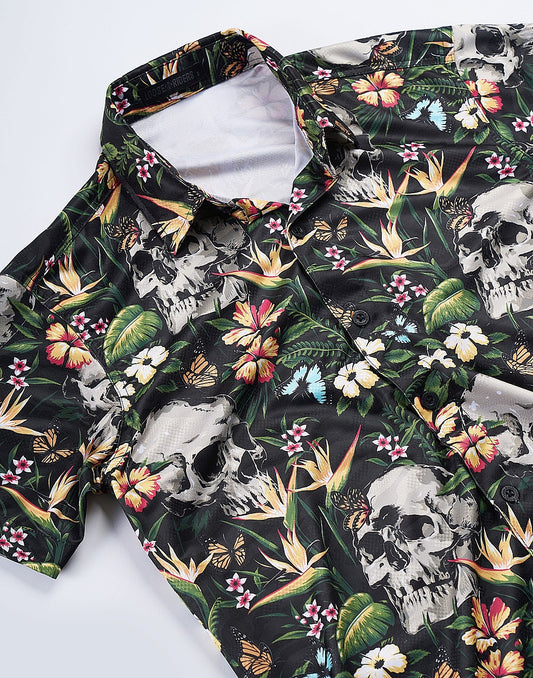 Dres Party Shirt - Tropical Skulls