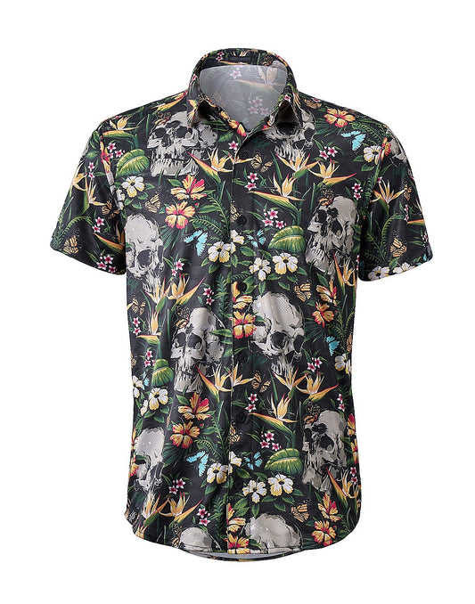 Dres Party Shirt - Tropical Skulls