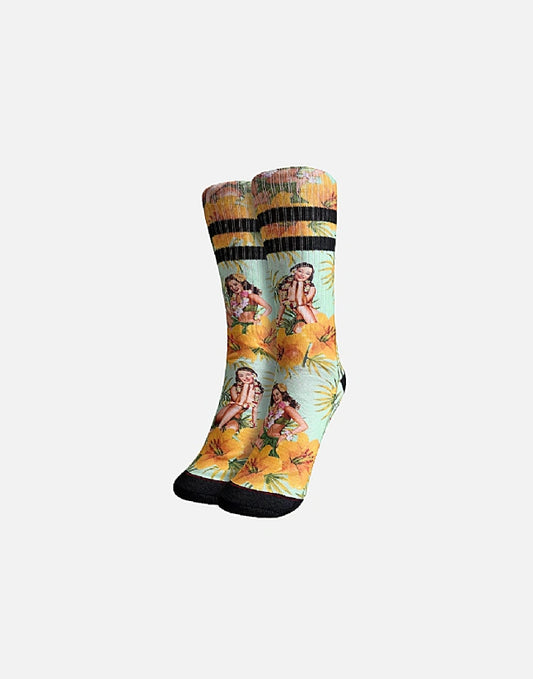 Nogavice - Tiki Time Teal