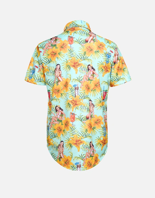 Dres Party Shirt - Tiki Time Teal