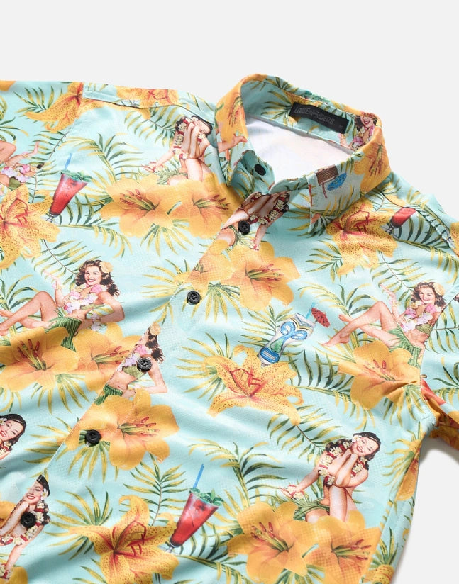 Dres Party Shirt - Tiki Time Teal