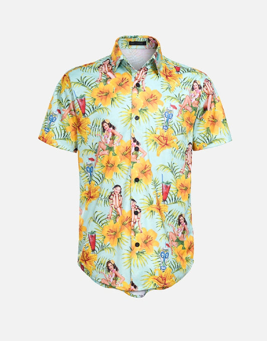 Dres Party Shirt - Tiki Time Teal