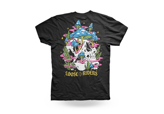 Majica - Shroom Skull Black